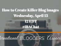 Please join us this Wednesday, April 13 at 12 EDT for “How to Create Killer Blog Images.” We’ll discuss photography tips, prop tricks, stock photo options and more!
