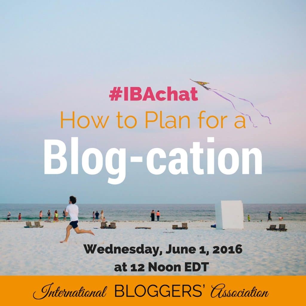 Load up the car and head for your next vacation, but how should you prepare your blog? Learn all the best tips for your blog-cation during our #IBAchat!