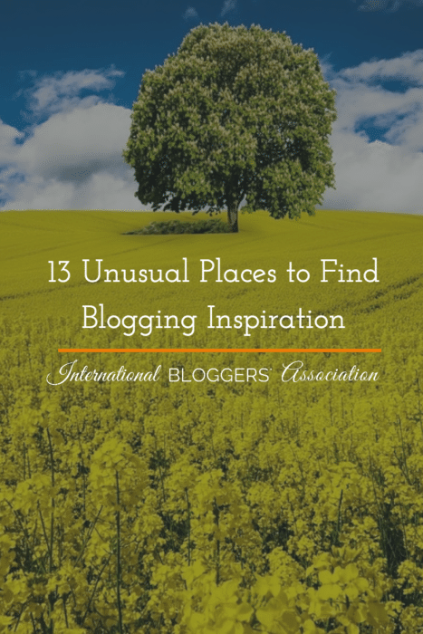 Blogging Inspiration
