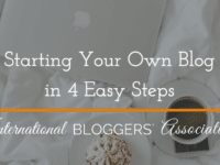 Have you always wanted to start your own blog? Starting Your Own isn't hard. Just follow these 4 easy steps and you'll be set up and ready to go in no time at all!