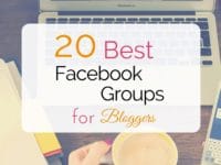 What are the best Facebook groups for bloggers? Read what five experienced bloggers say on this topic and enjoy links to 20 fabulous Facebook groups.