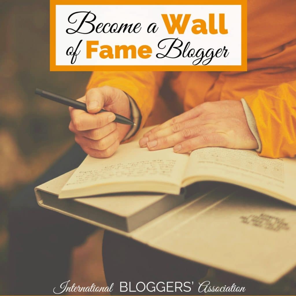Are you ready to become August's wall of fame blogger? Enter now to get your writing and blog featured by IBA! It is the perfect way to add a boost to your blog.