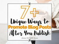 If you are anything like me you are always looking for new ways to promote blog posts. Let's think outside the box and review 7 plus unique ways to promote.
