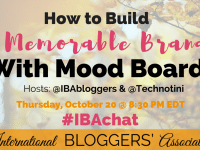 For bloggers creating a brand can be hard for us non-designers, but with #IBAchat you'll learn simple steps to build a memorable brand with mood boards!