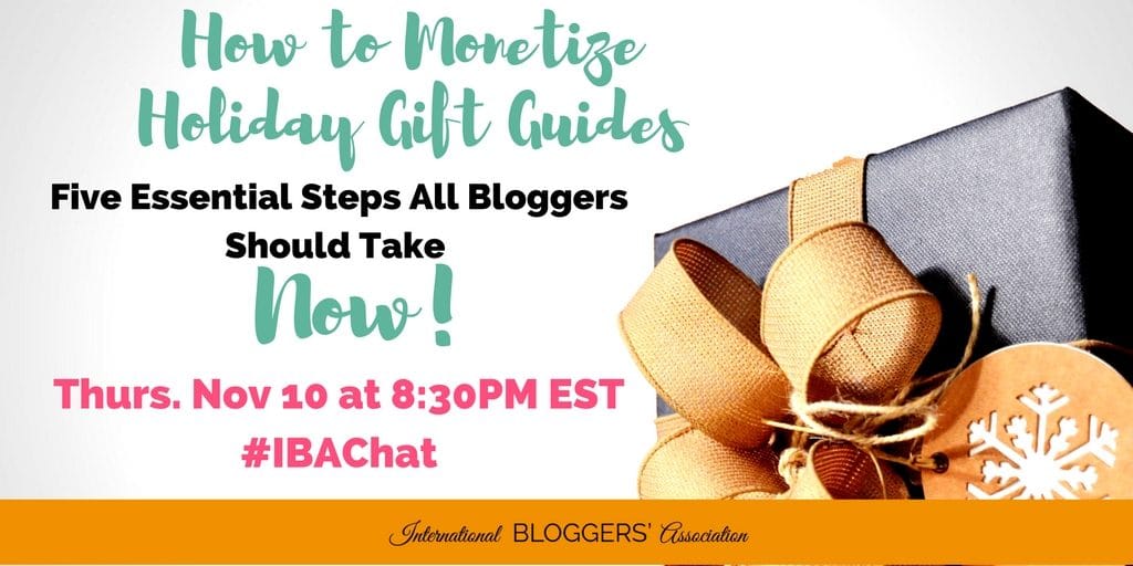 Bloggers can significantly grow their traffic, subscribers, and monetization during the holiday season if they plan accordingly. This week’s #IBAChat will provide targeted tips and discussion related to holiday content planning for ultimate success.