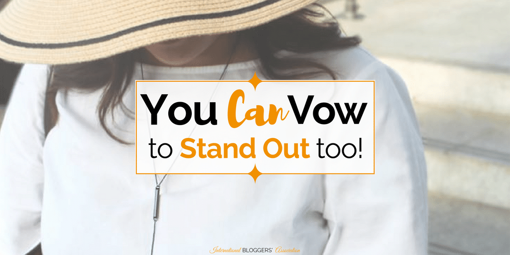 Do you feel like that you have lost yourself? Are you struggling to find you again? Learn how my vow to stand out changed my life and can change yours too!