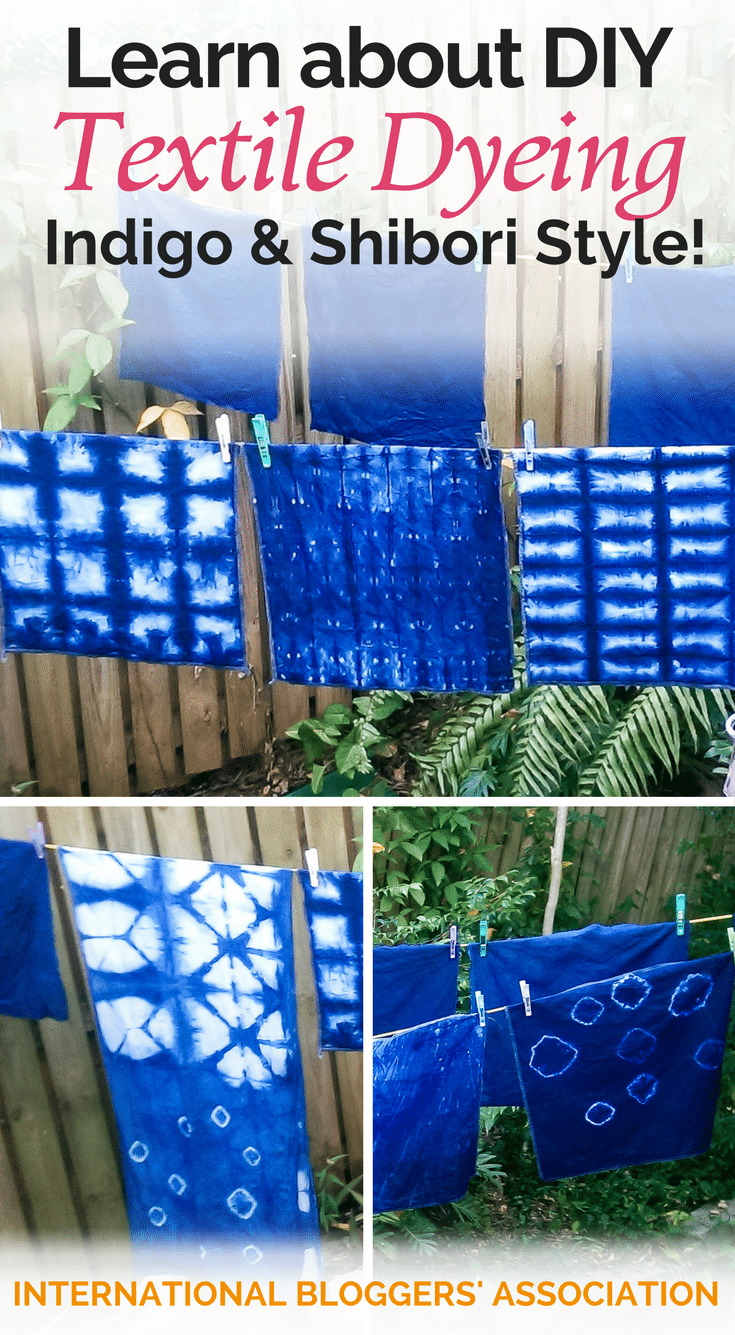 Learn DIY textile dyeing the Indigo and Shibori way with Marijke from Easy Done. It is a beautiful look for natural fabrics like cotton and linen.