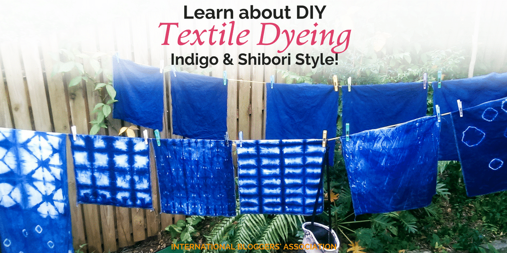 Learn DIY textile dyeing the Indigo and Shibori way with Marijke from Easy Done. It is a beautiful look for natural fabrics like cotton and linen.