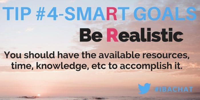 In this week’s #IBAChat, we will review the smart goal process and share advice blogger to blogger on how to stick with your SMART goals and really use these techniques to your advantage so you can conquer 2017!