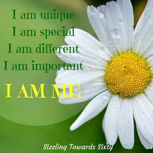 No one is perfect BUT WE ALL HAVE UNIQUE QUALITIES THAT MAKE US SPECIAL – THAT MAKE US WHO WE ARE.