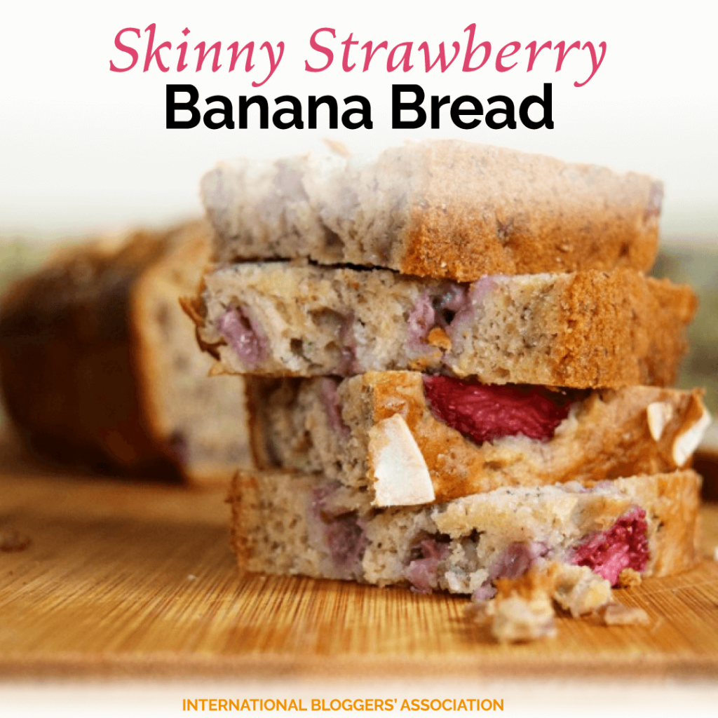 Sarah Nenni-Daher is sharing a wonderful recipe for strawberry banana bread that will knock your strawberry socks off & it's waistline friendly!