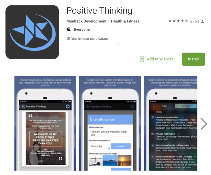 Positive Thinking App