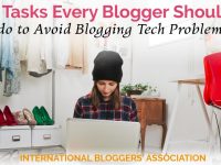 Blogging tech problems can rack havoc on even the most seasoned bloggers! With these five tasks, you will be well on your way to avoiding pitfalls that can lead to blogging problems that can last hours if not weeks. #bloggingtips #bloggingtech