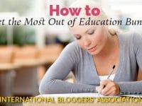 woman writing with text overlay "How to get the most out of Education Bundles"